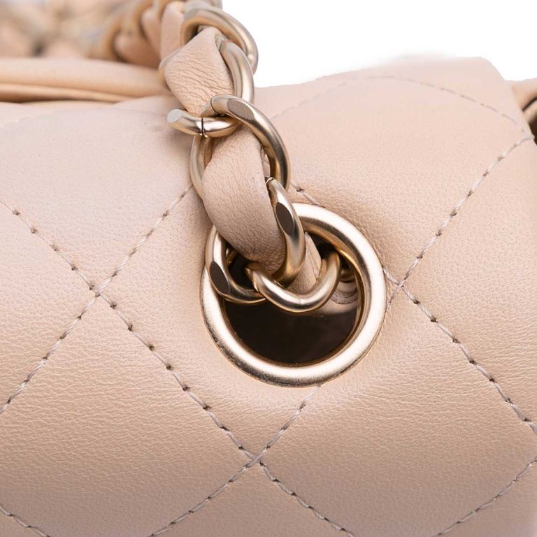 Chanel Timeless Mini Rectangular Lamb Beige Front | Sell your designer bag