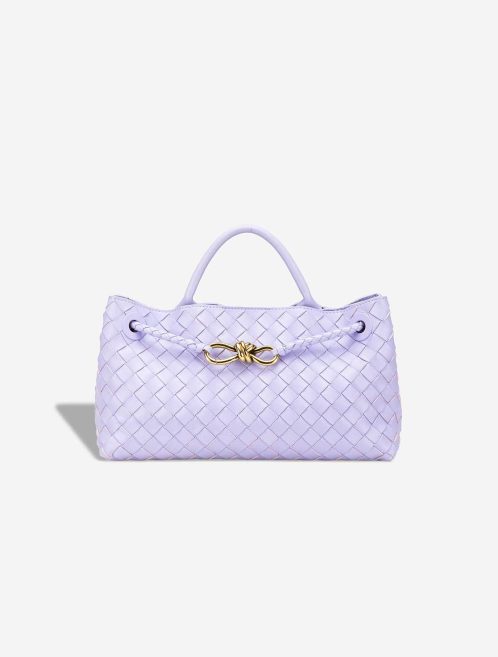 Bottega Veneta Andiamo East-West Lamb Light Lilac Front | Sell your designer bag