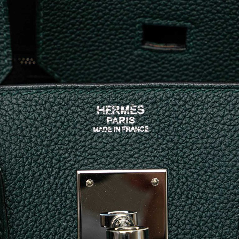 Hermès Birkin 30 Togo Vert Cyprès Logo | Sell your designer bag