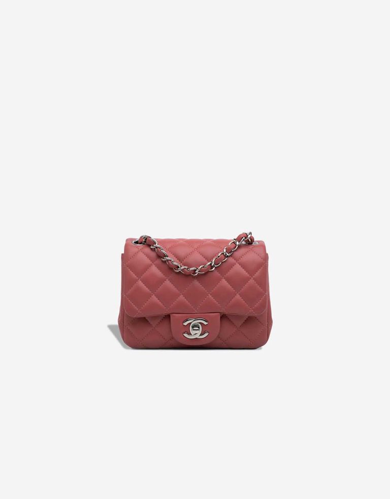 Chanel Timeless Mini Square Lamb Red Front | Sell your designer bag