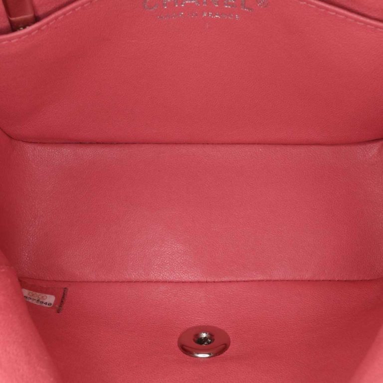 Chanel Timeless Mini Square Lamb Red Inside | Sell your designer bag