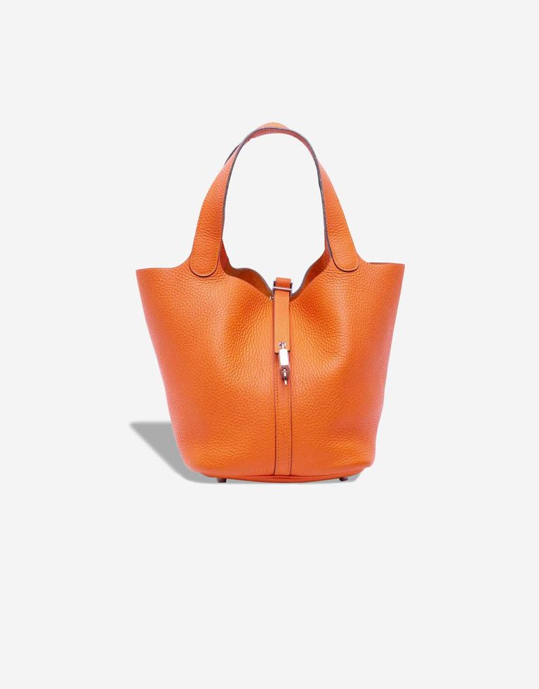 Hermès Picotin 22 Clémence Orange Front | Sell your designer bag