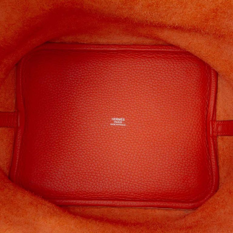 Hermès Picotin 22 Clémence Orange Logo | Sell your designer bag