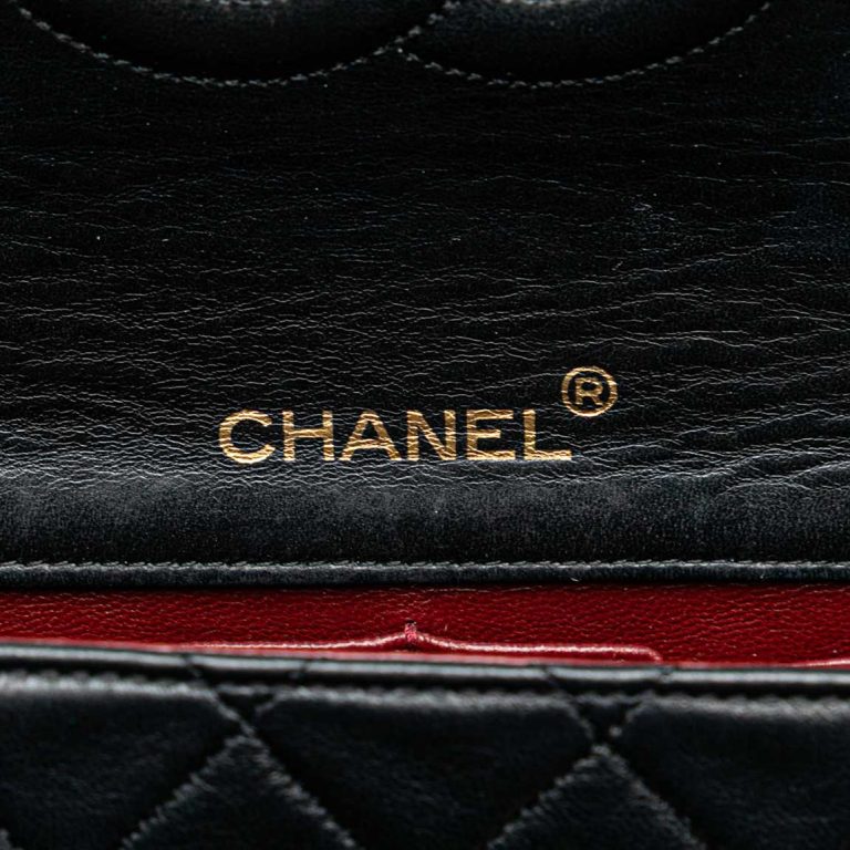 Chanel Flap Bag Mini Lamb Black Front | Sell your designer bag