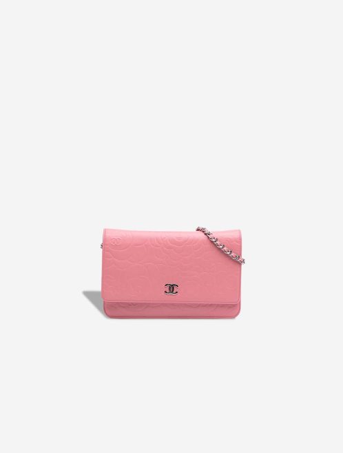 Chanel Timeless Camellia Wallet On Chain Lamb Pink Front | Sell your designer bag