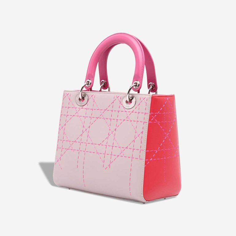 Dior Lady Medium Lamb Light Pink / Pink / Red | Sell your designer bag