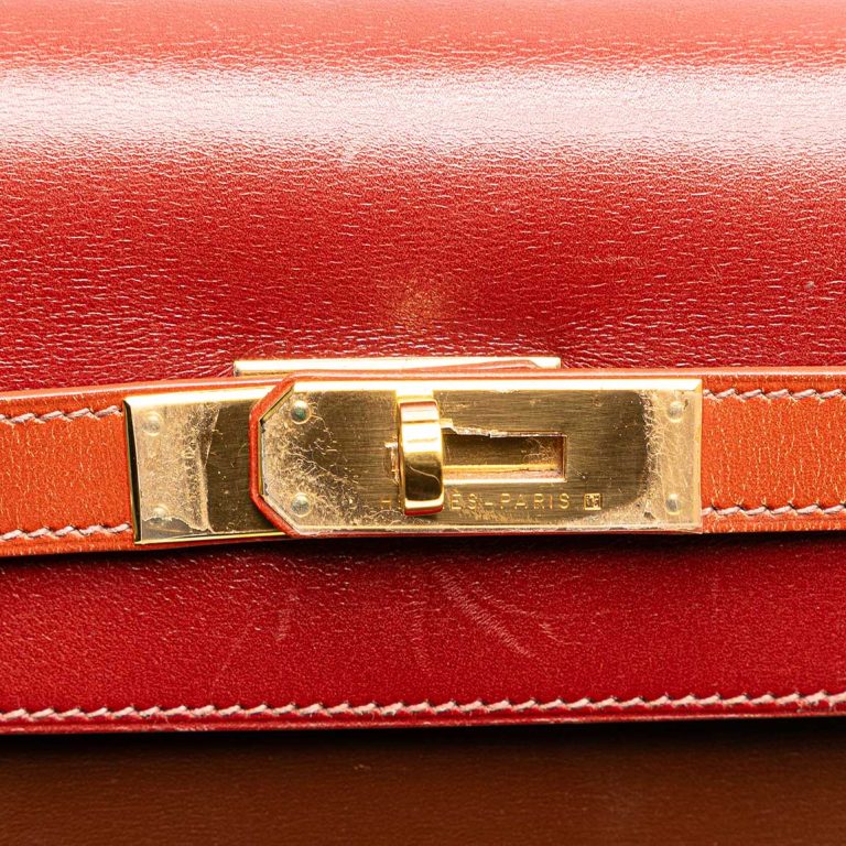 Hermès Kelly 32 Box Rouge H / Brique Closing System | Sell your designer bag
