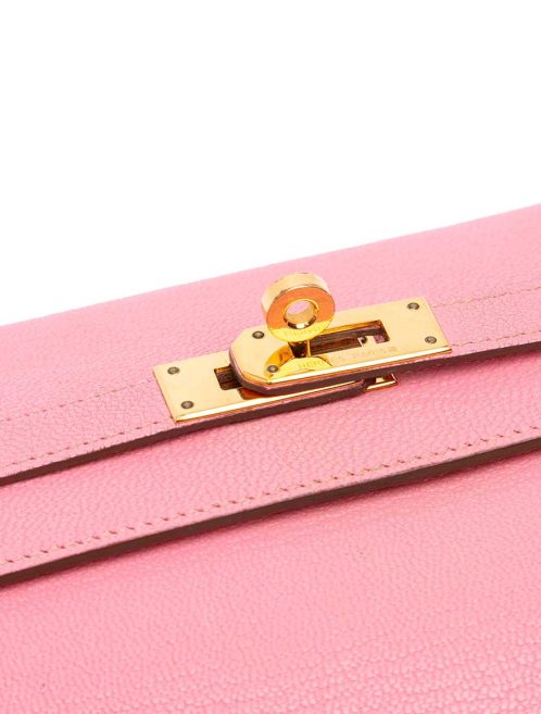 Hermès Kelly Long Wallet Chèvre Mysore Rose Confetti Closing System | Sell your designer bag