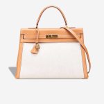 Hermès Kelly 35 Courchevel / Toile Gold Front | Sell your designer bag