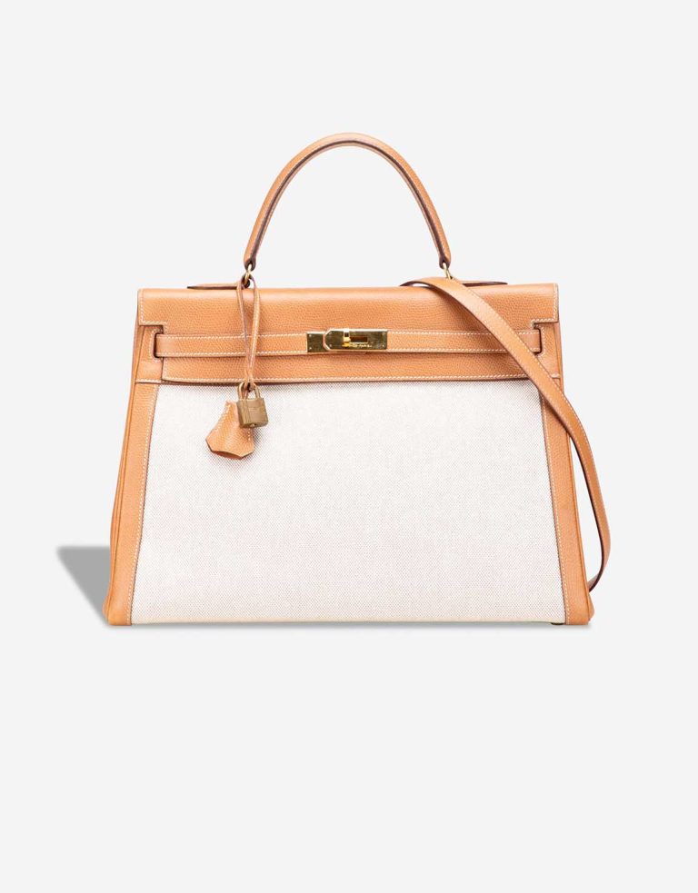 Hermès Kelly 35 Courchevel / Toile Gold Front | Sell your designer bag