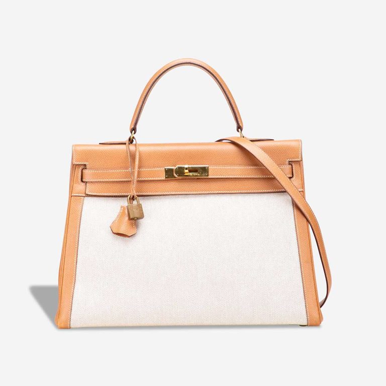 Hermès Kelly 35 Courchevel / Toile Gold Front | Sell your designer bag