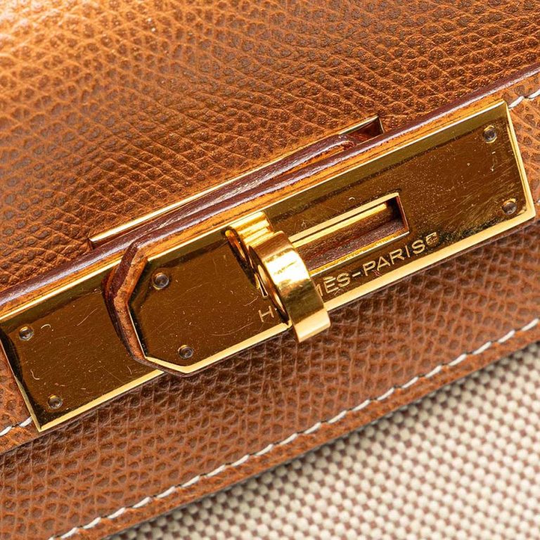 Hermès Kelly 35 Courchevel / Toile Gold Closing System | Sell your designer bag