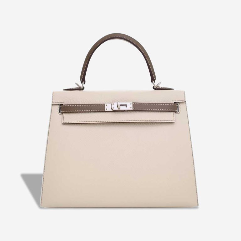 Hermès Kelly HSS 25 Epsom Craie / Étoupe Front | Sell your designer bag