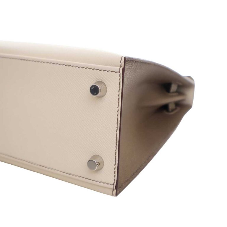 Hermès Kelly HSS 25 Epsom Craie / Étoupe Signs of wear | Sell your designer bag