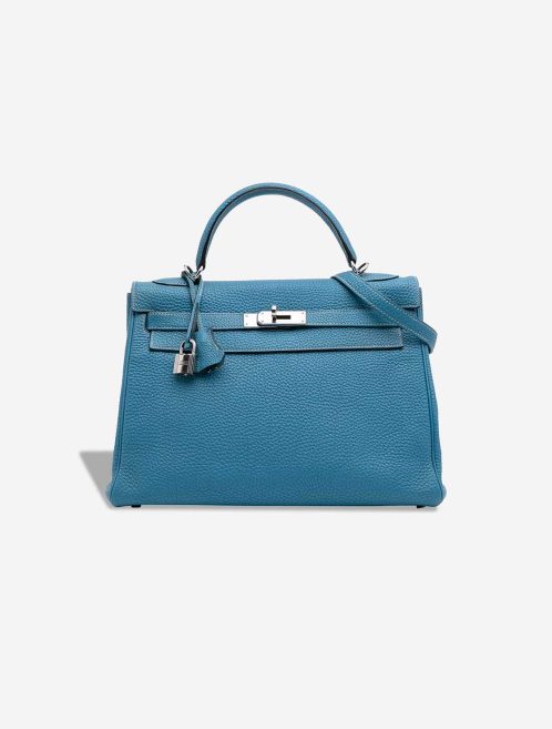Hermès Kelly 32 Clémence Bleu Jean Front | Sell your designer bag