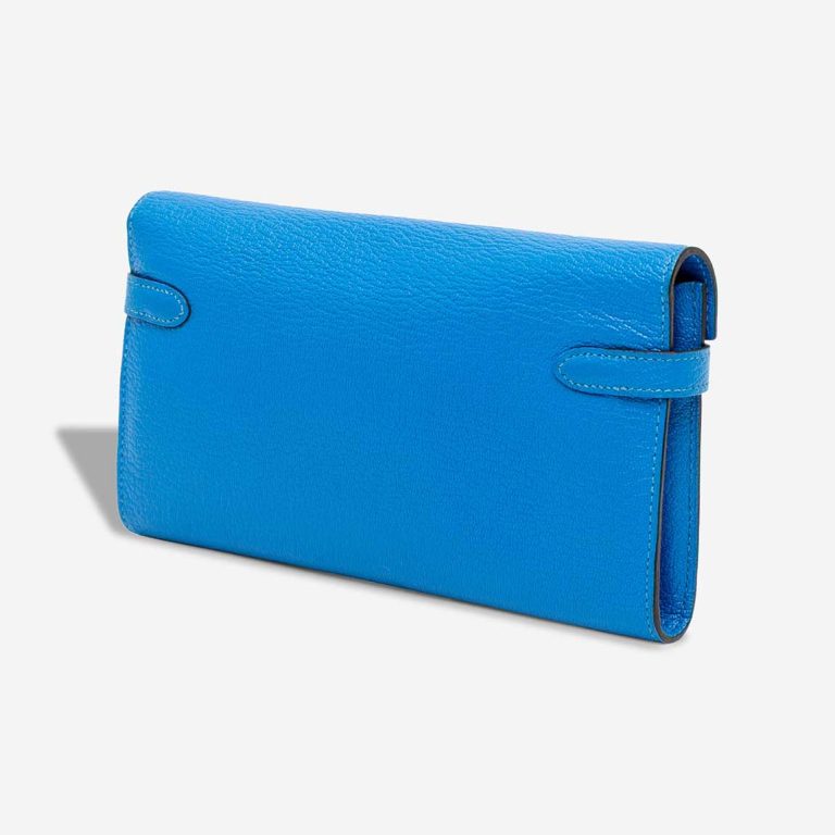 Hermès Kelly Long Wallet Chèvre Mysore Bleu Zanzibar | Sell your designer bag