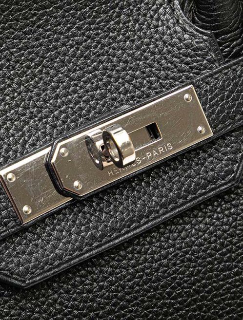 Hermès Birkin 30 Togo Black Closing System | Sell your designer bag