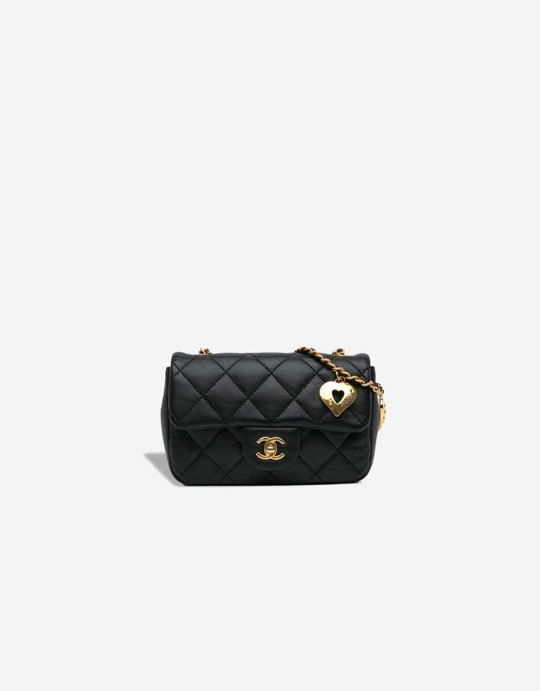Chanel Timeless Mini Rectangular Lamb Black Front | Sell your designer bag