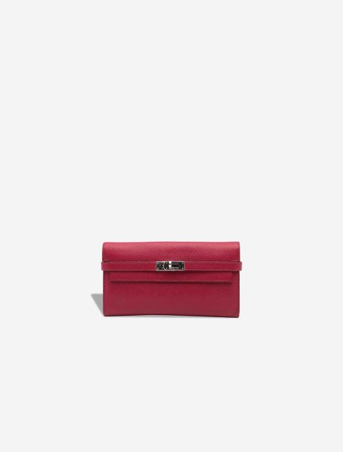 Hermès Kelly Long Wallet Epsom Rubis Front | Sell your designer bag