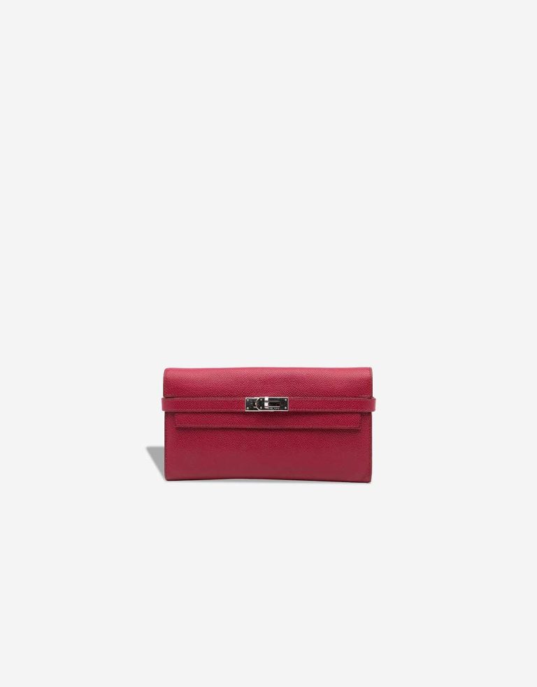 Hermès Kelly Long Wallet Epsom Rubis Front | Sell your designer bag