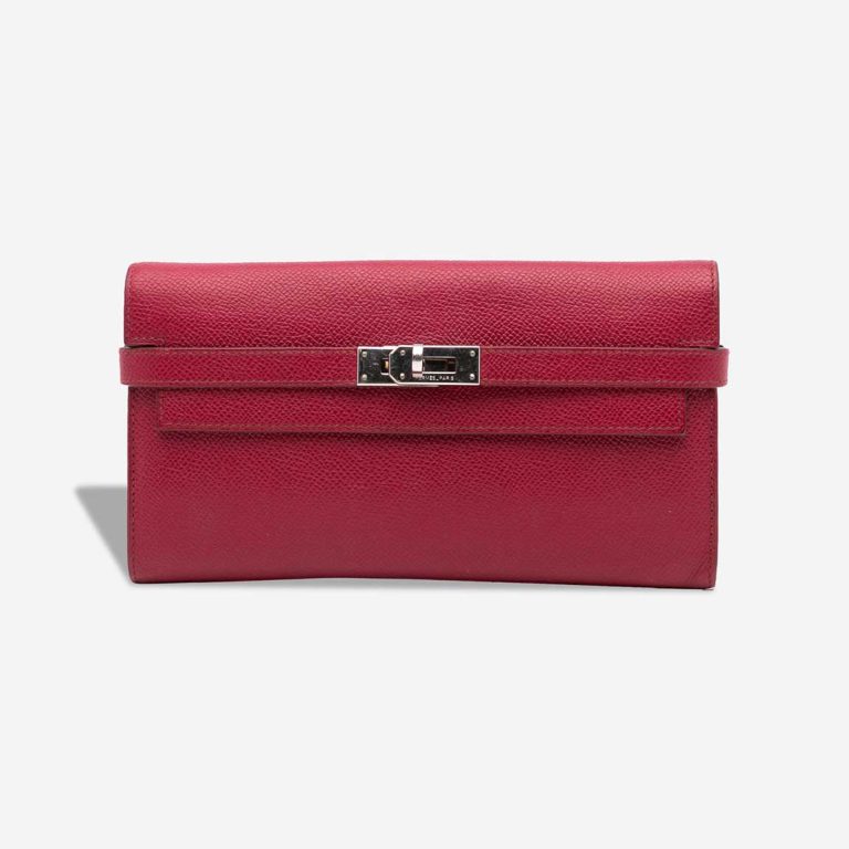 Hermès Kelly Long Wallet Epsom Rubis Front | Sell your designer bag