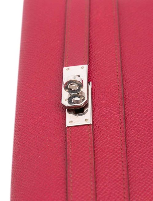 Hermès Kelly Long Wallet Epsom Rubis Closing System | Sell your designer bag