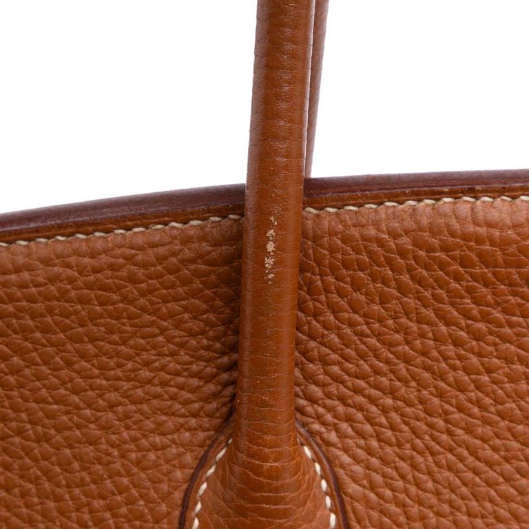 Hermès Birkin 35 Togo Fauve Signs of wear | Sell your designer bag