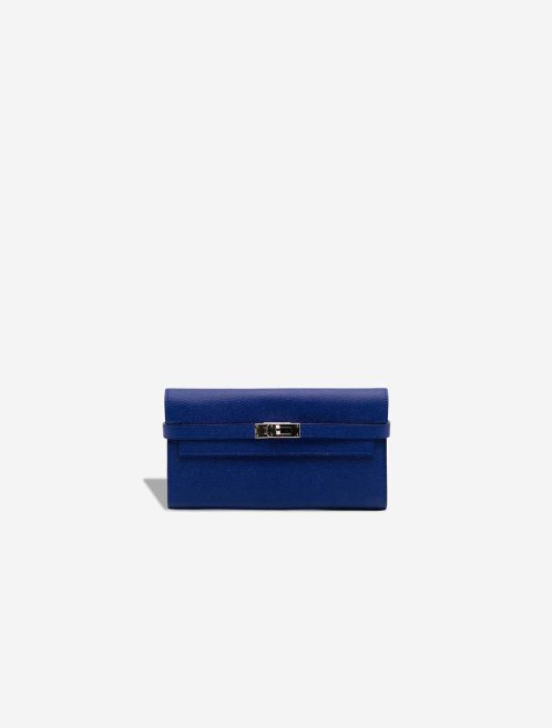 Hermès Kelly Long Wallet Epsom Bleu Électrique Front | Sell your designer bag