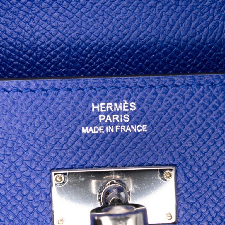 Hermès Kelly Long Wallet Epsom Bleu Électrique Logo | Sell your designer bag