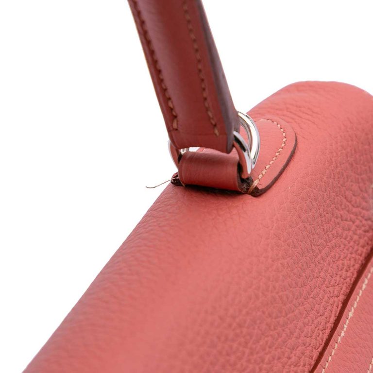 Hermès Kelly 35 Togo Rouge Venitien Signs of wear | Sell your designer bag