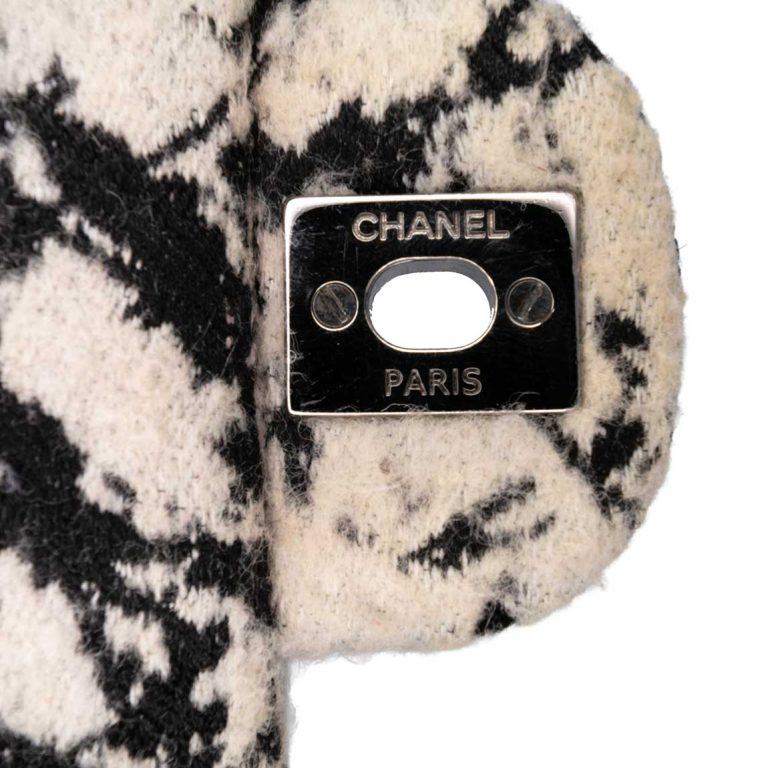 Chanel Timeless Medium Wool Black / Beige / White Front | Sell your designer bag
