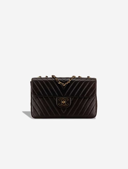 Chanel Timeless Chevron Maxi Lamb Black Front | Sell your designer bag