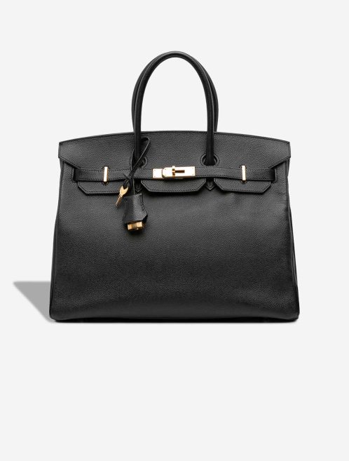 Hermès Birkin 35 Epsom Black Front | Sell your designer bag