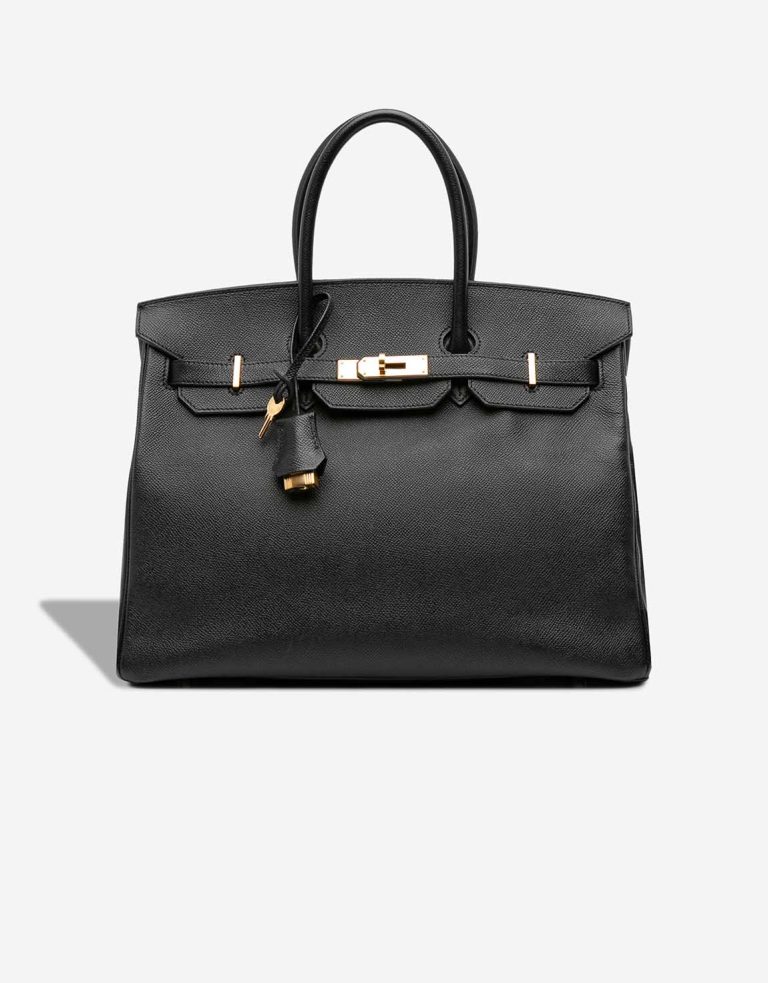 Hermès Birkin 35 Epsom Black Front | Sell your designer bag