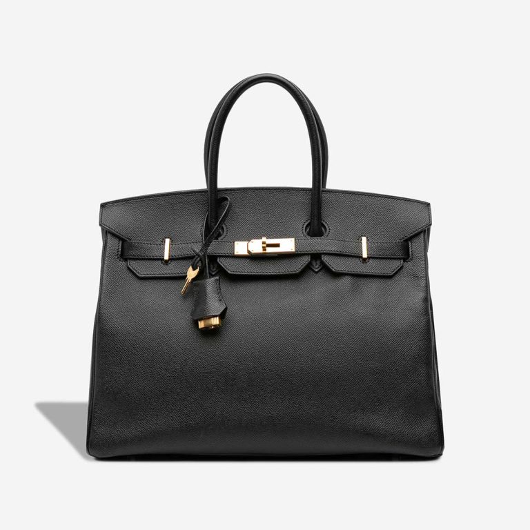 Hermès Birkin 35 Epsom Black Front | Sell your designer bag