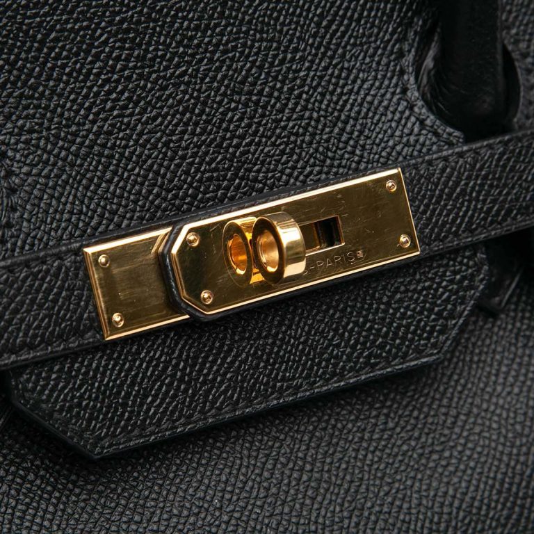 Hermès Birkin 35 Epsom Black Front | Sell your designer bag