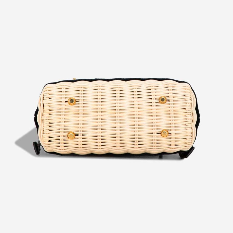 Dior Lady Mini Wicker / Oblique Jacquard / Lamb Dark Blue | Sell your designer bag